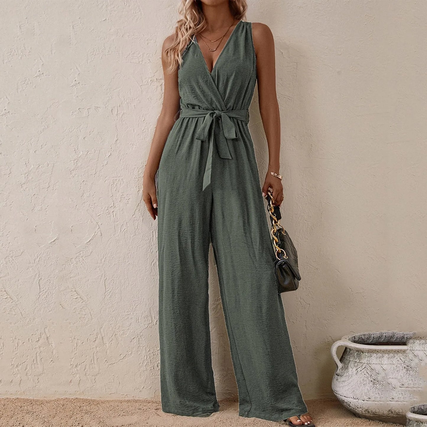 V Neck Sleeveless