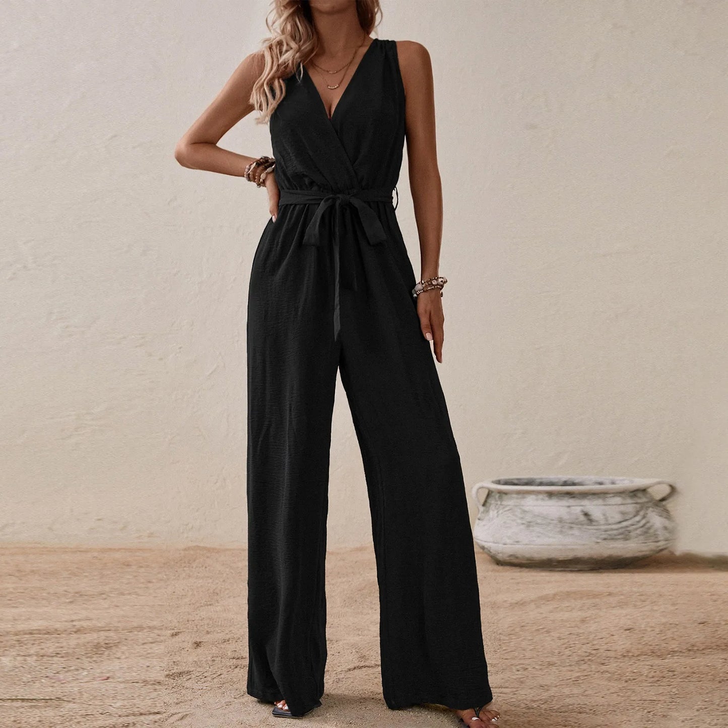 V Neck Sleeveless