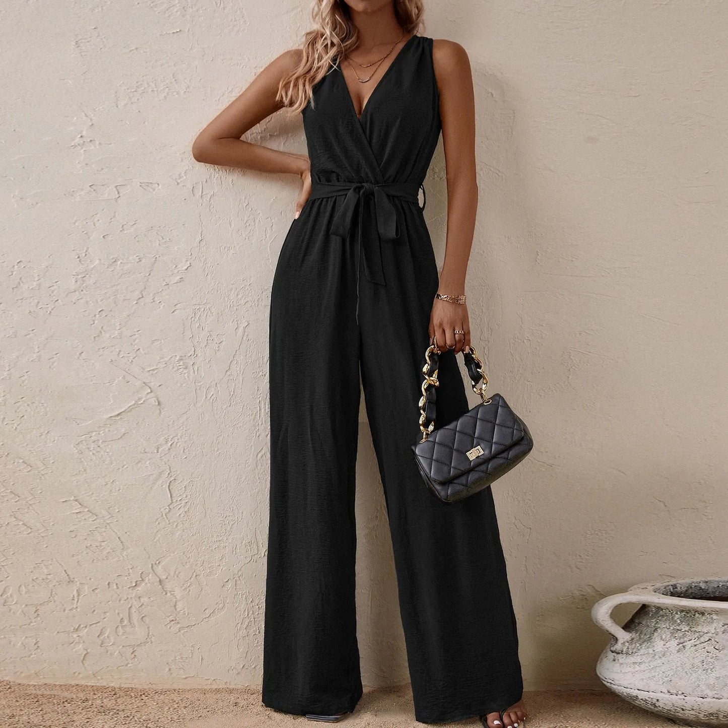 V Neck Sleeveless
