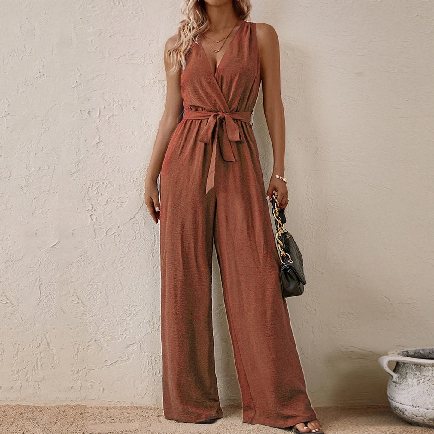 V Neck Sleeveless